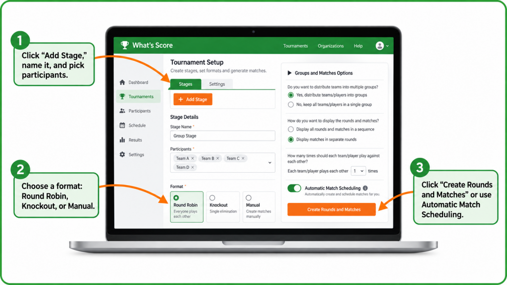 How to Use WHATSSCORE-Schedule Matches