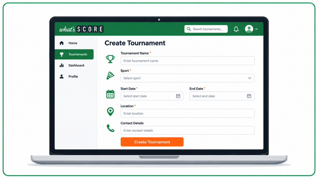 How to Use WHATSSCORE-Create Tournament