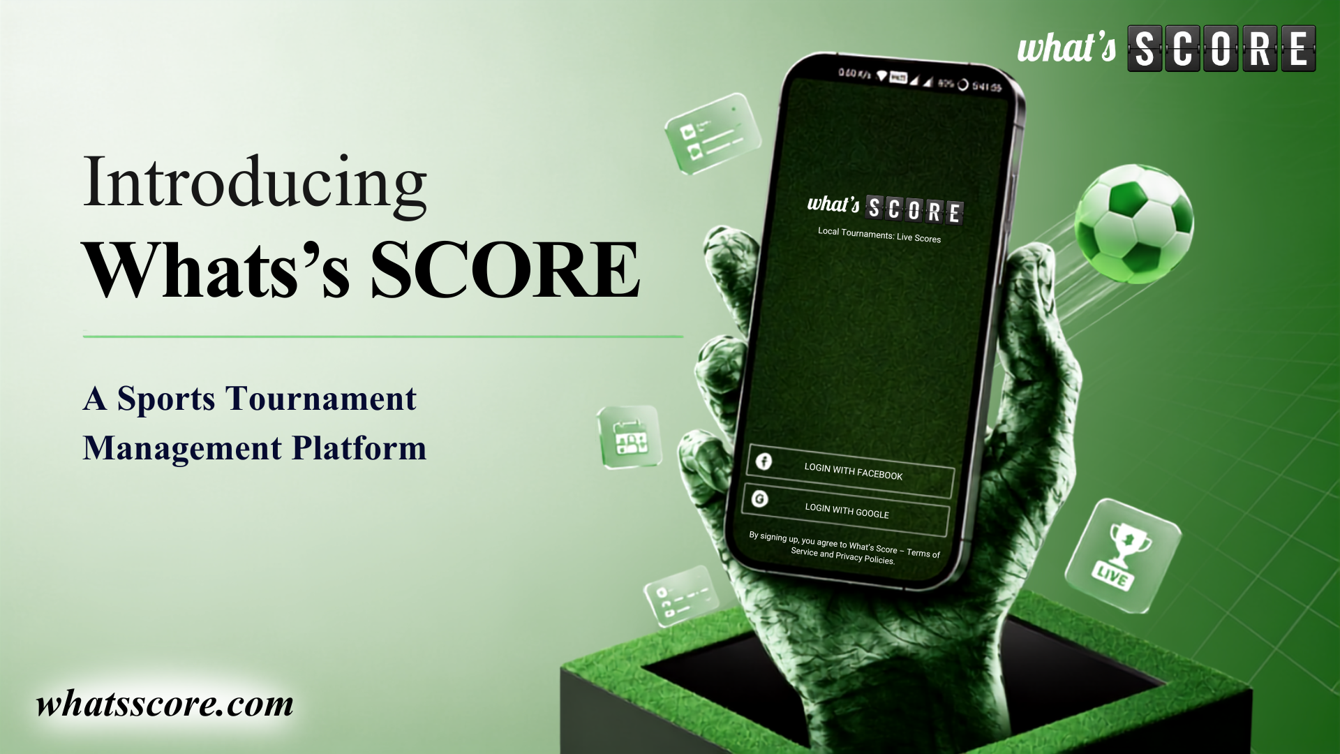 WhatsScore-Sports Management Platform